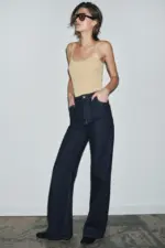 ZW COLLECTION WIDE-LEG HIGH-WAIST JEANS