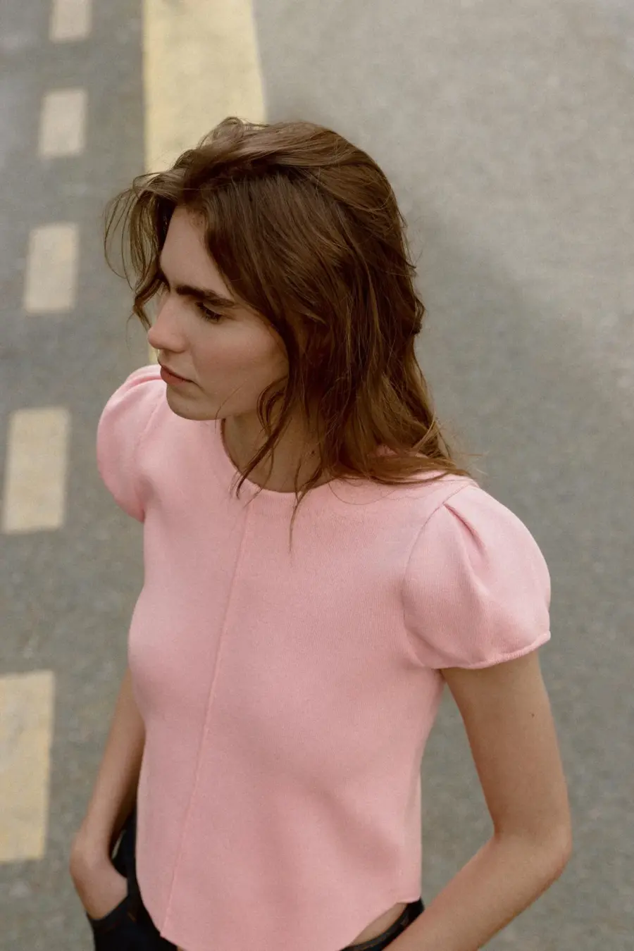 PUFF SLEEVE KNIT TOP