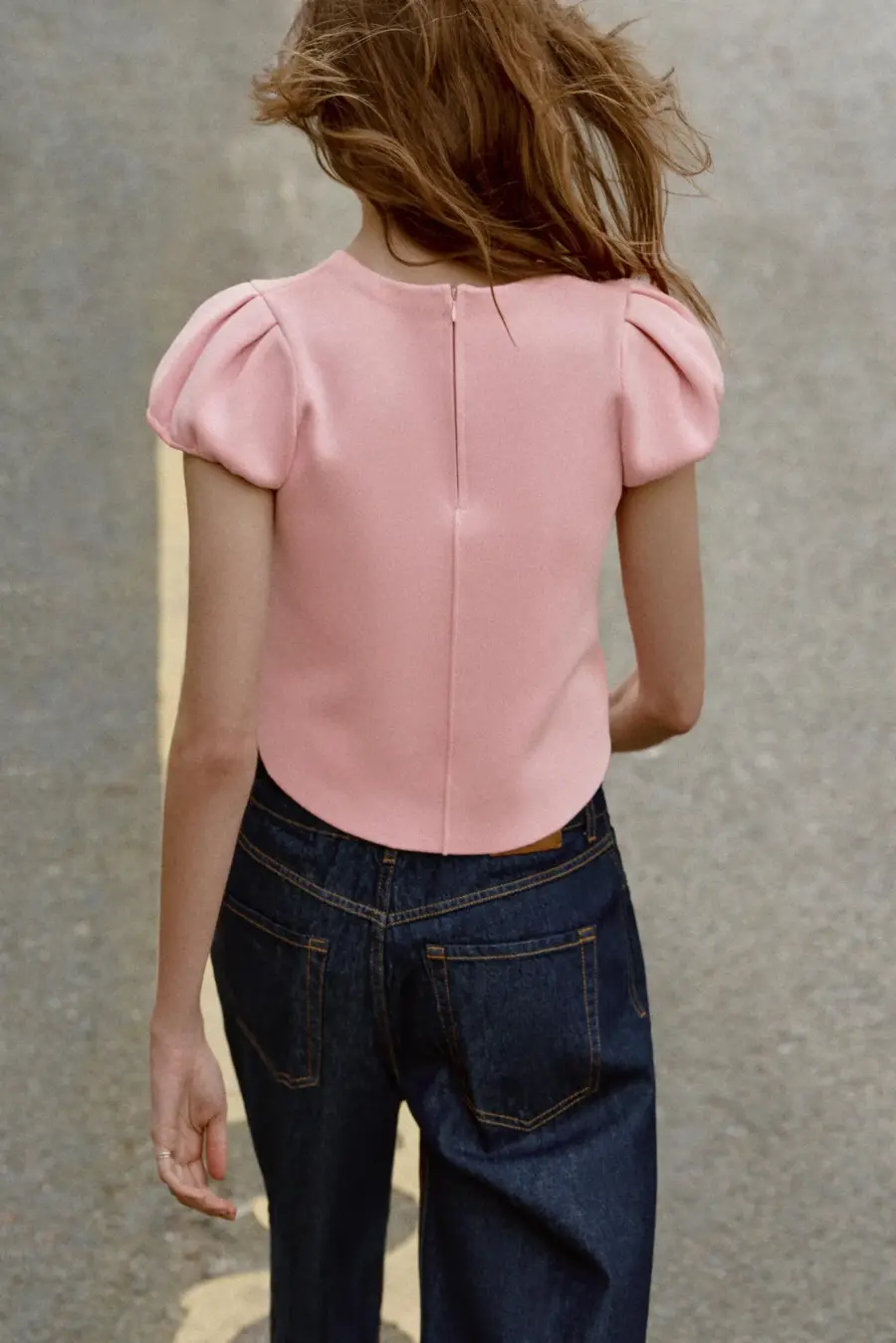 PUFF SLEEVE KNIT TOP