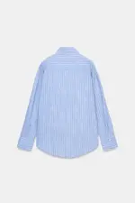 OVERSIZE SHIRT WITH BELT AND T-SHIRT