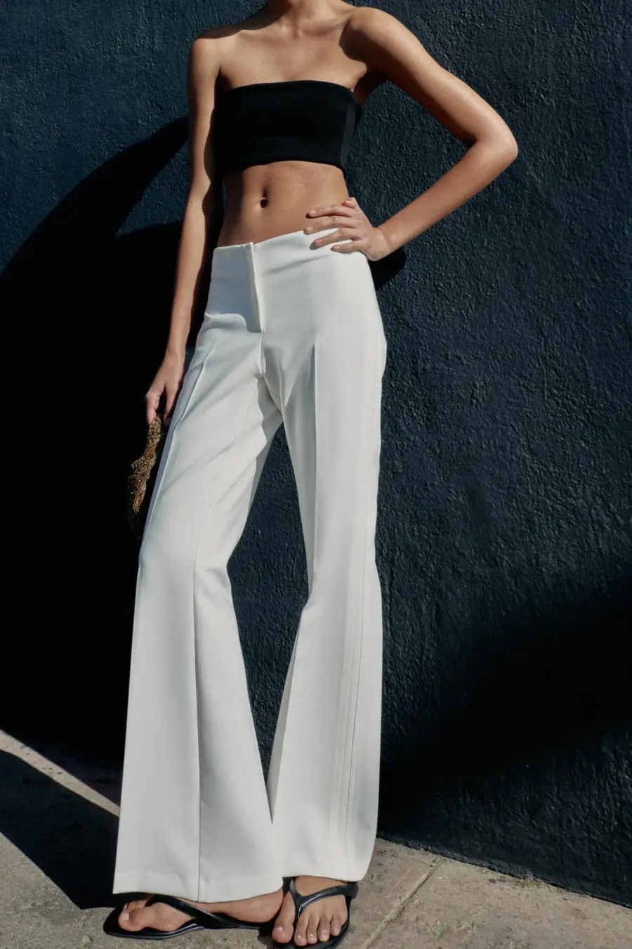 FLARE TROUSERS WITH SIDE SEAMS