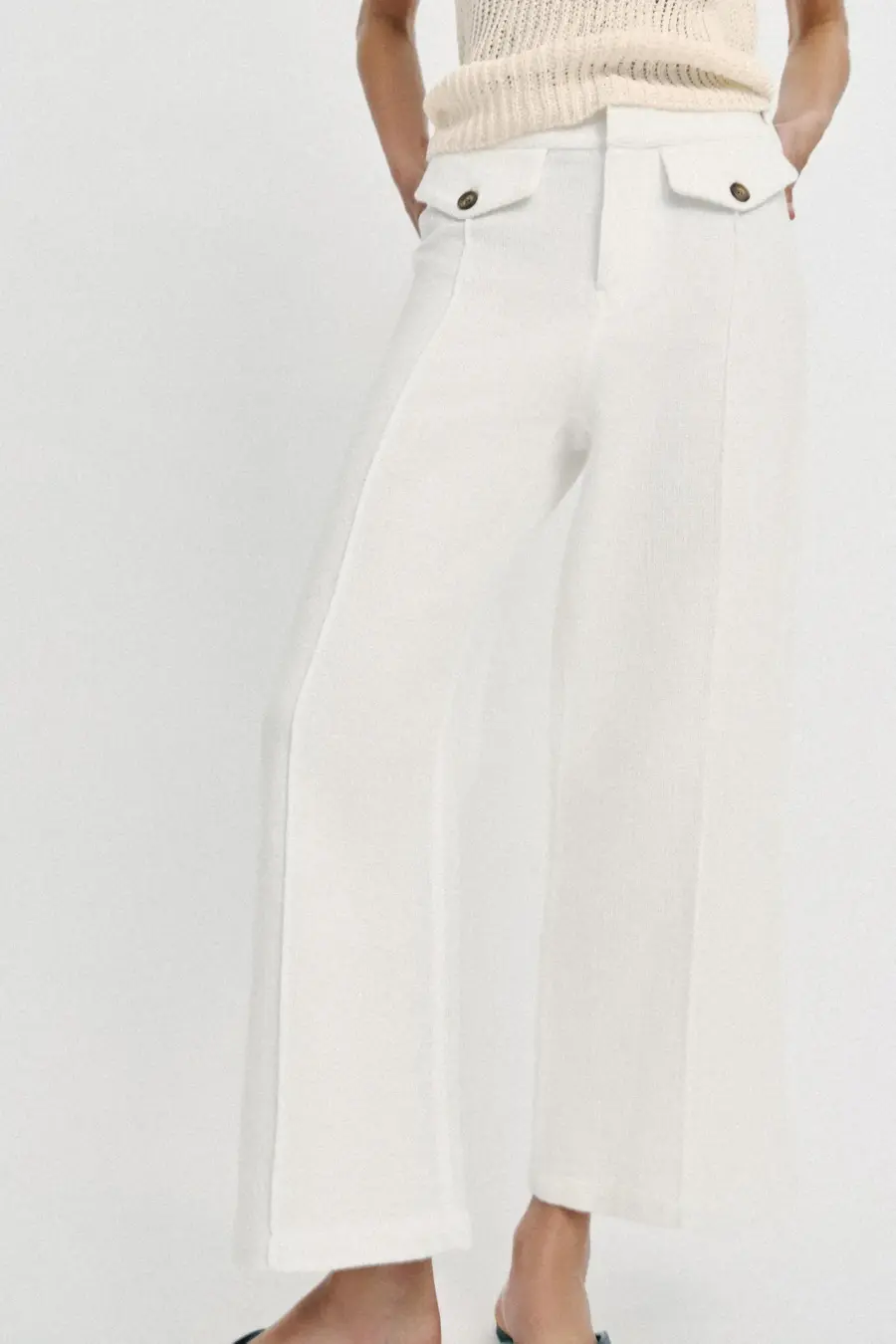 RUSTIC WEAVE CULOTTES