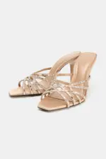 STRAPPY RHINESTONE SANDALS