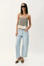 Z1975 HIGH-WAIST JEANS WITH FRONT SEAMS