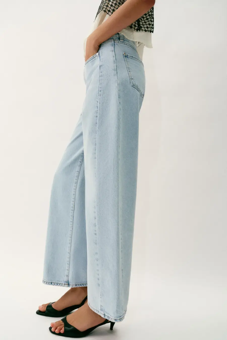 Z1975 HIGH-WAIST JEANS WITH FRONT SEAMS