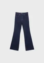 D74 Flared jeans with slit