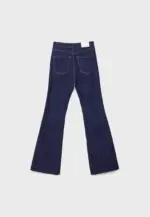 D74 Flared jeans with slit