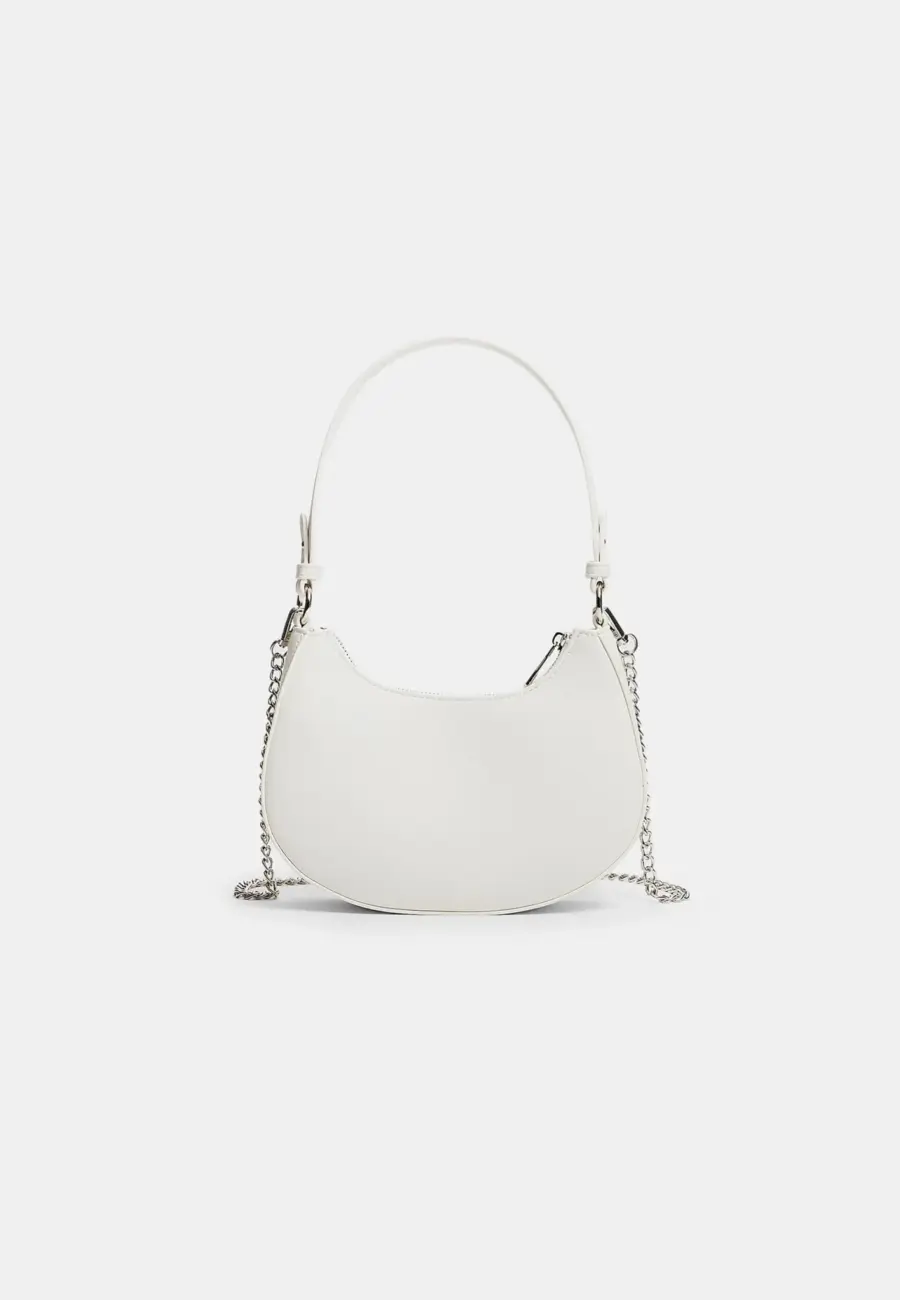 Moon shoulder bag with chain