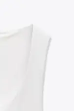 WIDE STRAP POLYAMIDE T-SHIRT
