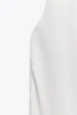 WIDE STRAP POLYAMIDE T-SHIRT