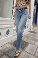 Z1975 SLIM FIT MID-WAIST JEANS WITH BELT