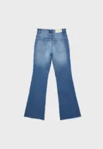D74 Flared jeans with slit