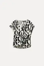 SATIN PRINTED TOP