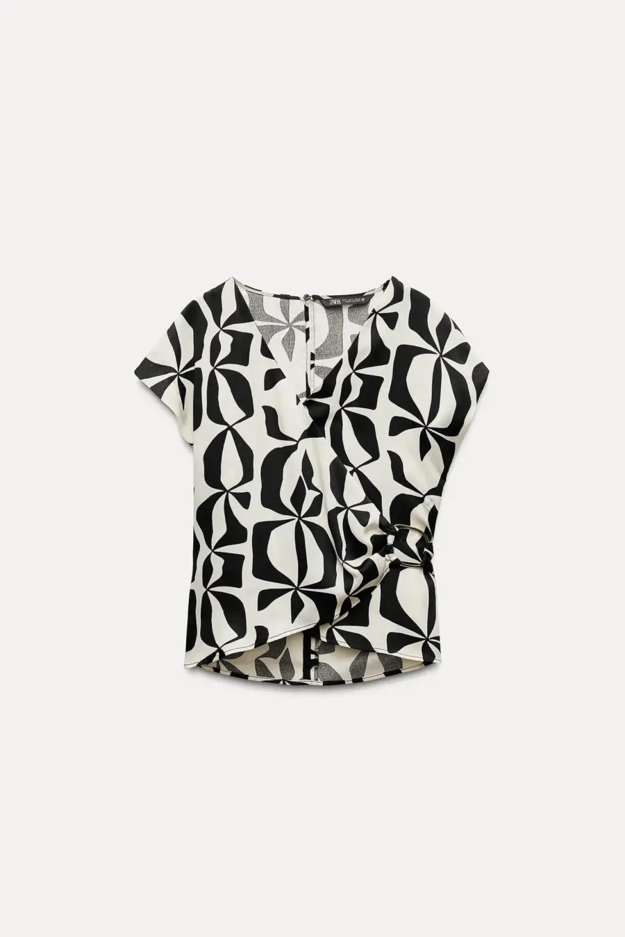 SATIN PRINTED TOP
