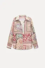Patchwork Printed Shirt