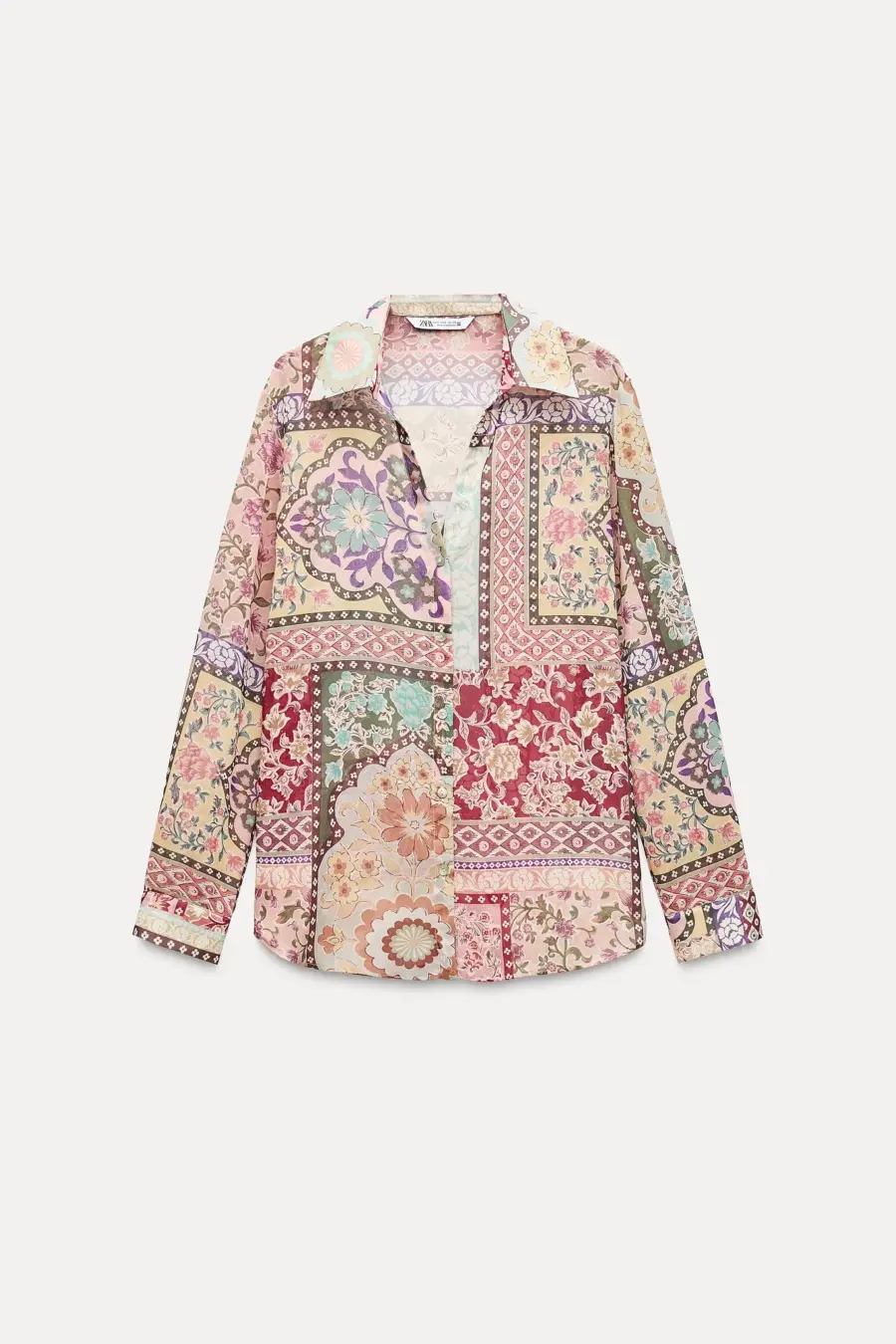 Patchwork Printed Shirt