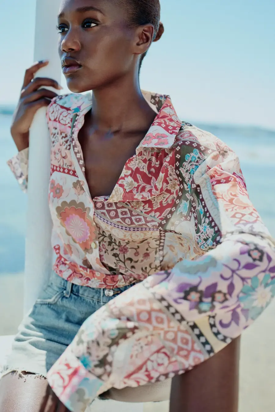 Patchwork Printed Shirt