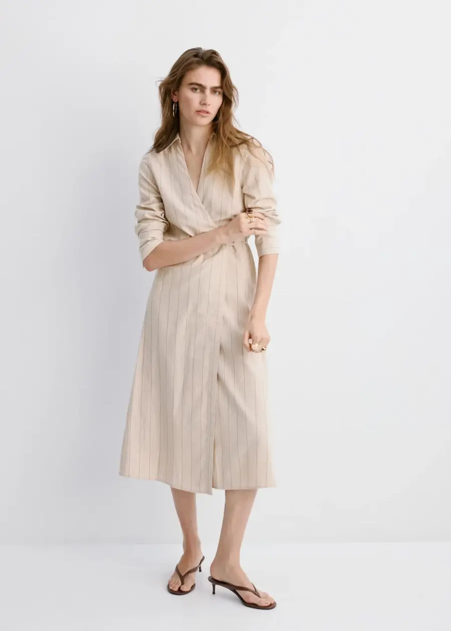 Striped shirt dress
