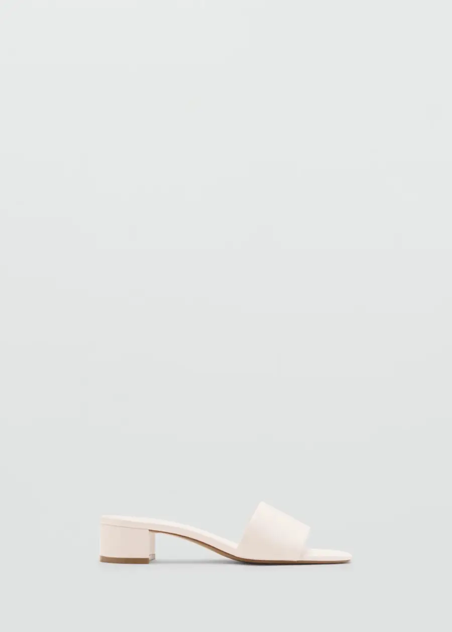 Block-heel sandals with strap