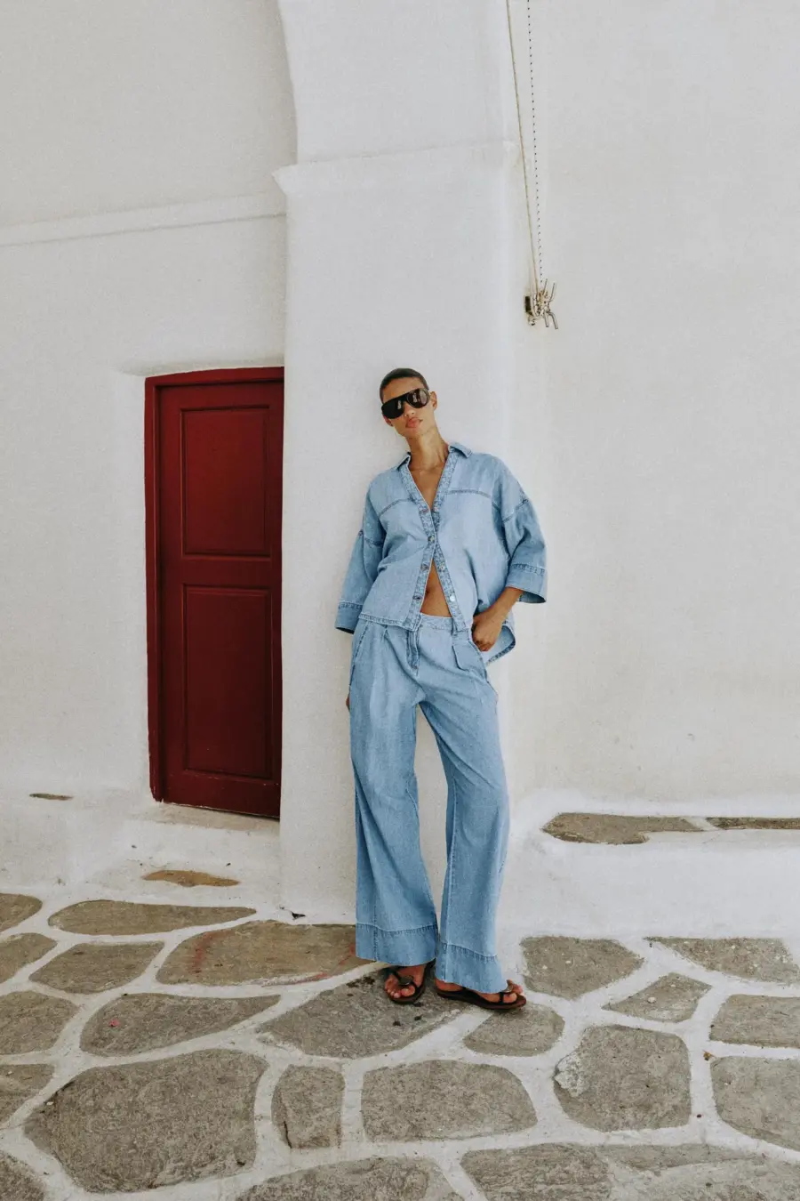 Z1975 WIDE-LEG HIGH-WAIST JEANS WITH PLEATS