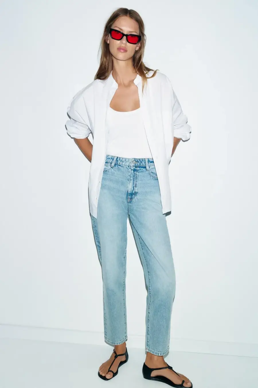JEANS Z1975 MOM FIT HIGH-WAIST