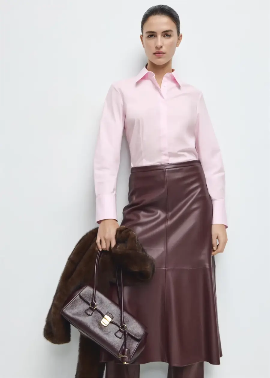 Slim-fit poplin shirt