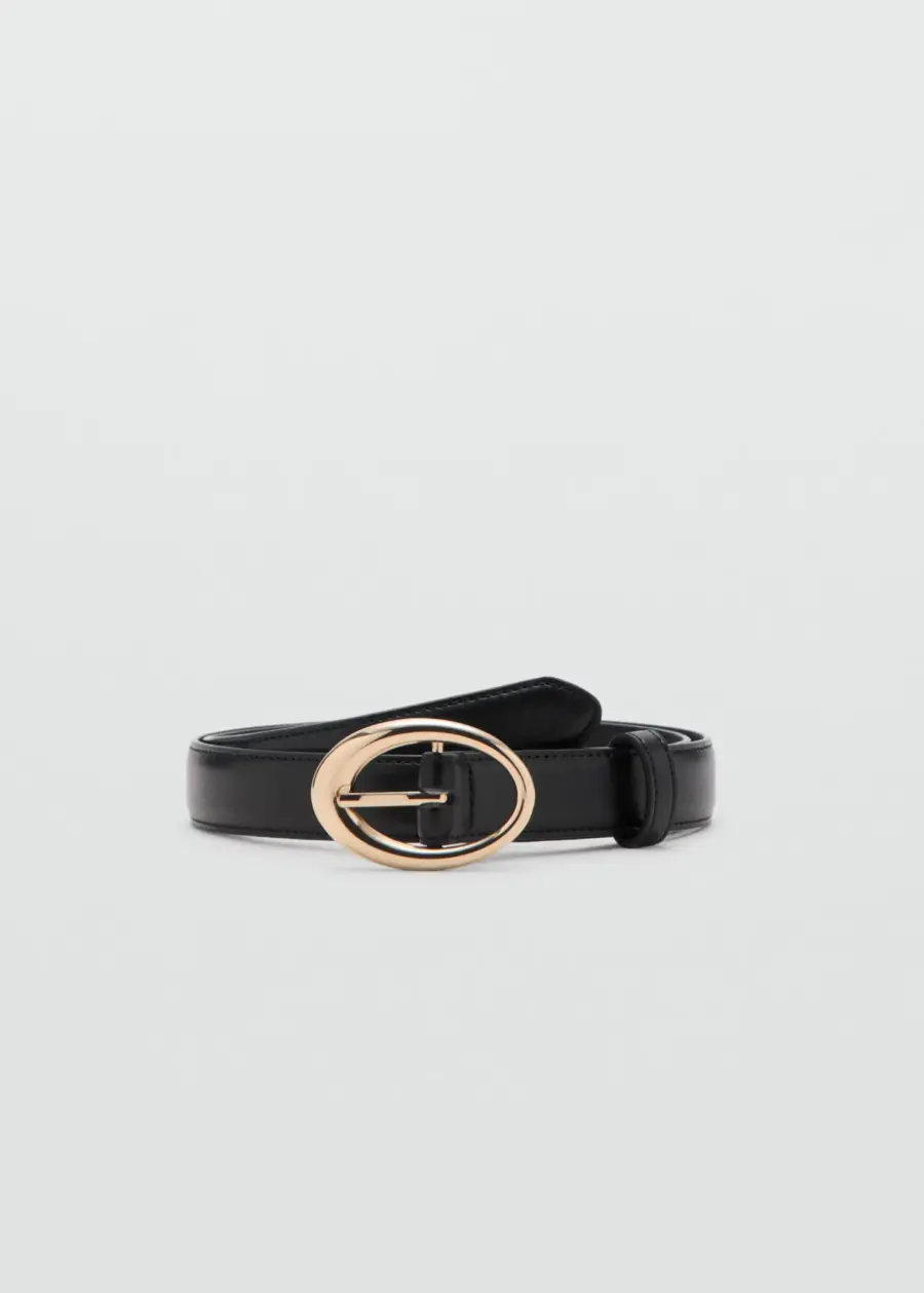 Oval buckle belt