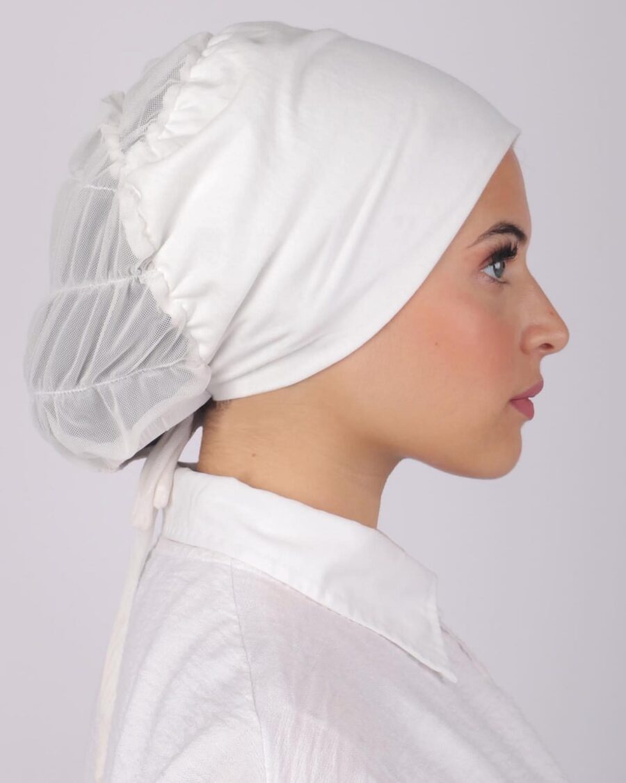 قمطة قطن صحية أبيض | Healthy Cap