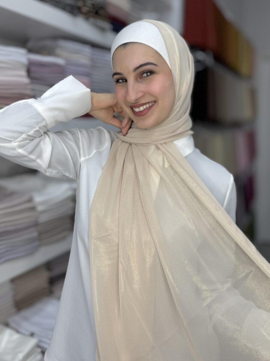 شيفون إماراتي بلمعة خفيفة | Chiffon