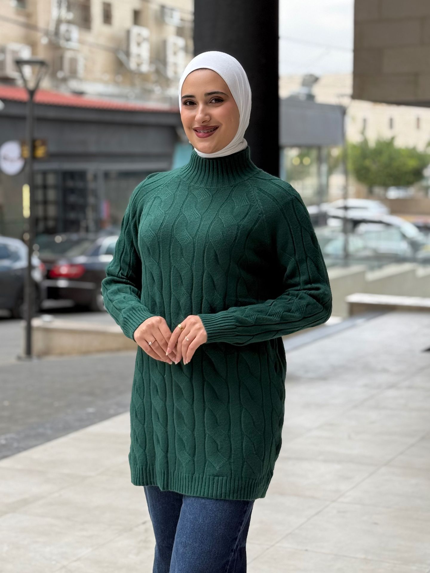 بلوز صوف أخضر | Green Blouse