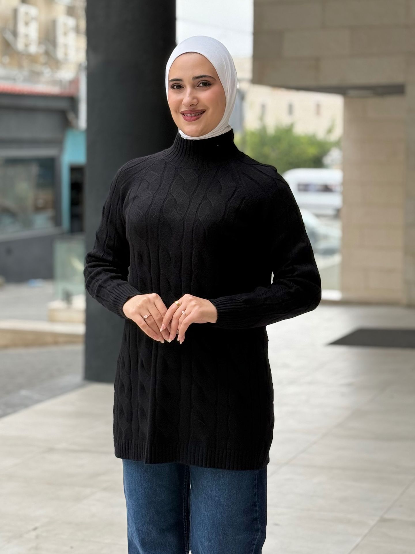 بلوز صوف أسود | Black Blouse