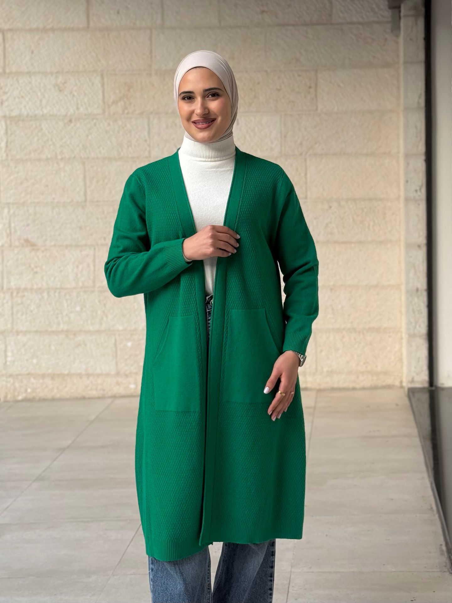 جاكيت صوف أخضر | 100cm