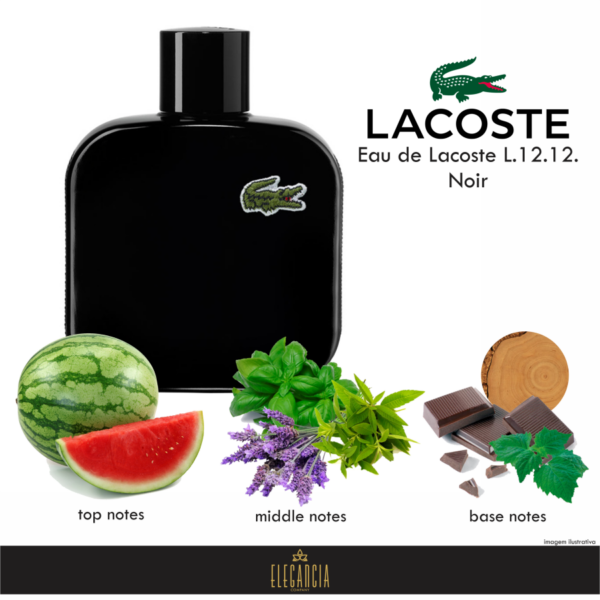 בושם לגבר Lacoste L.12.12 Noir Intense או דה טואלט 100 מ"ל