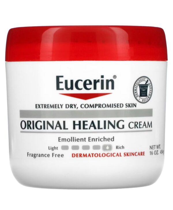 קרם גוף מקורי של Eucerin ללא בישום לעור יבש מאוד, רגיש ובעייתי