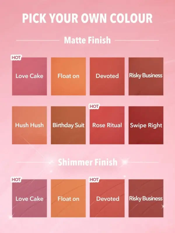SHEGLAM COLOR BLOOM SHIMMER MATTE COLLECTION SET