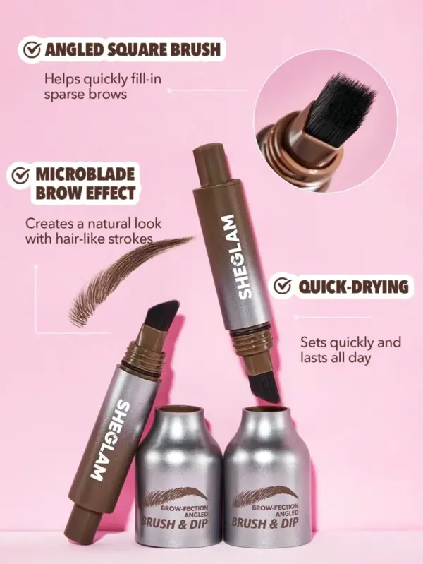 SHEGLAM BROW-FECTION ANGLED BRUSH & DIB -ESPRESSO