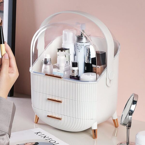Makeup Storage,Desktop Makeup Organizer,Multifunction Portable Makeup Storage Box Waterproof Dustproof