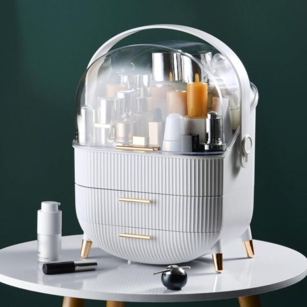 Makeup Storage,Desktop Makeup Organizer,Multifunction Portable Makeup Storage Box Waterproof Dustproof