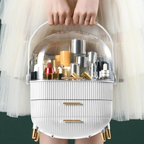 Makeup Storage,Desktop Makeup Organizer,Multifunction Portable Makeup Storage Box Waterproof Dustproof