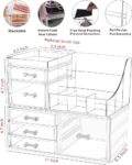 Clear Acrylic Cosmetic Organizer with Drawers