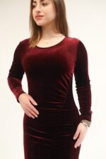 Short velvet dress