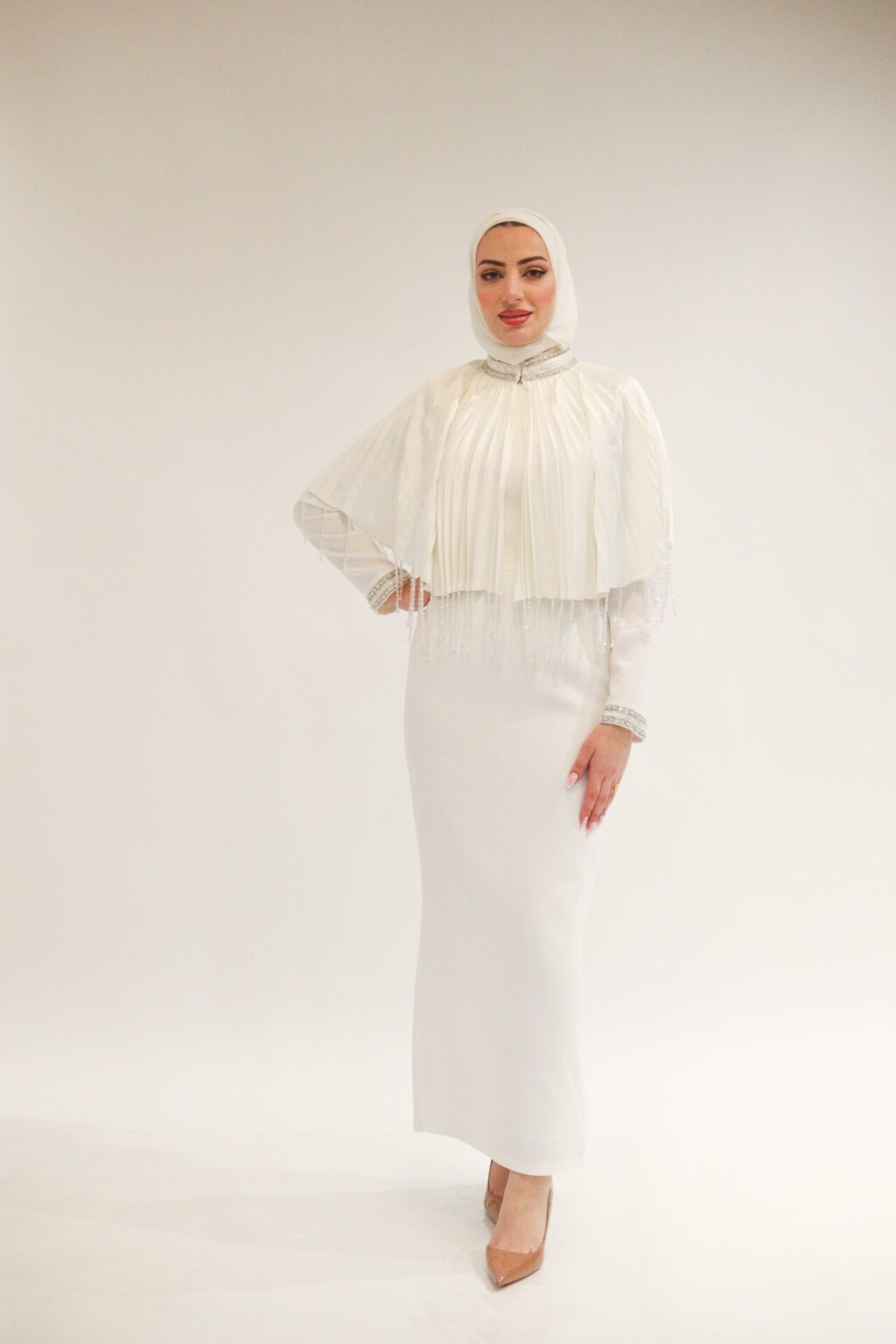 White formal dress
