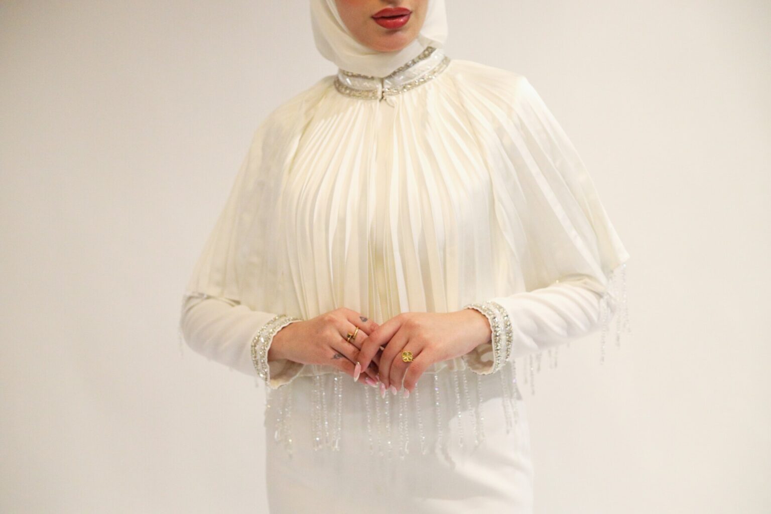 White formal dress