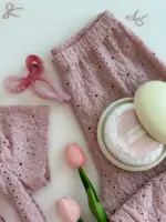 طقم زهر شبر OFF SHOULDER بنطلون و توب نص كم