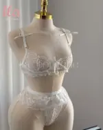 لانجري ابيض دانتيل