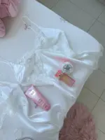 فستان ابيض دانتيل ستان