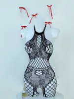 لانجري اسود مشبك ONE SIZE