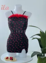 فستان اسود كرز