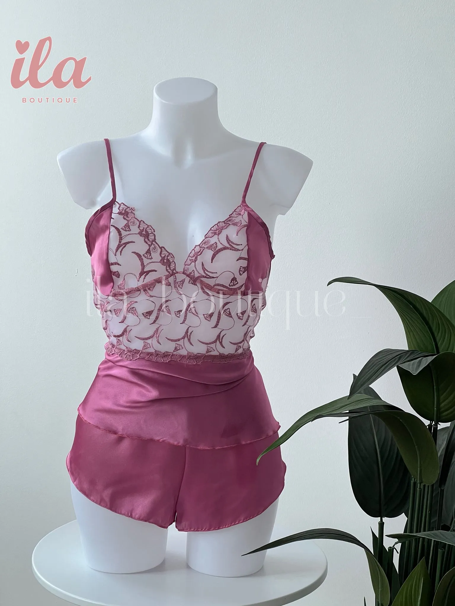 بيجاما نود ستان شورت و توب دانتيل