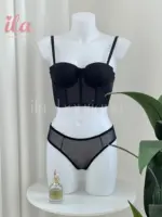 داخلي كورسيه اسود بلمع